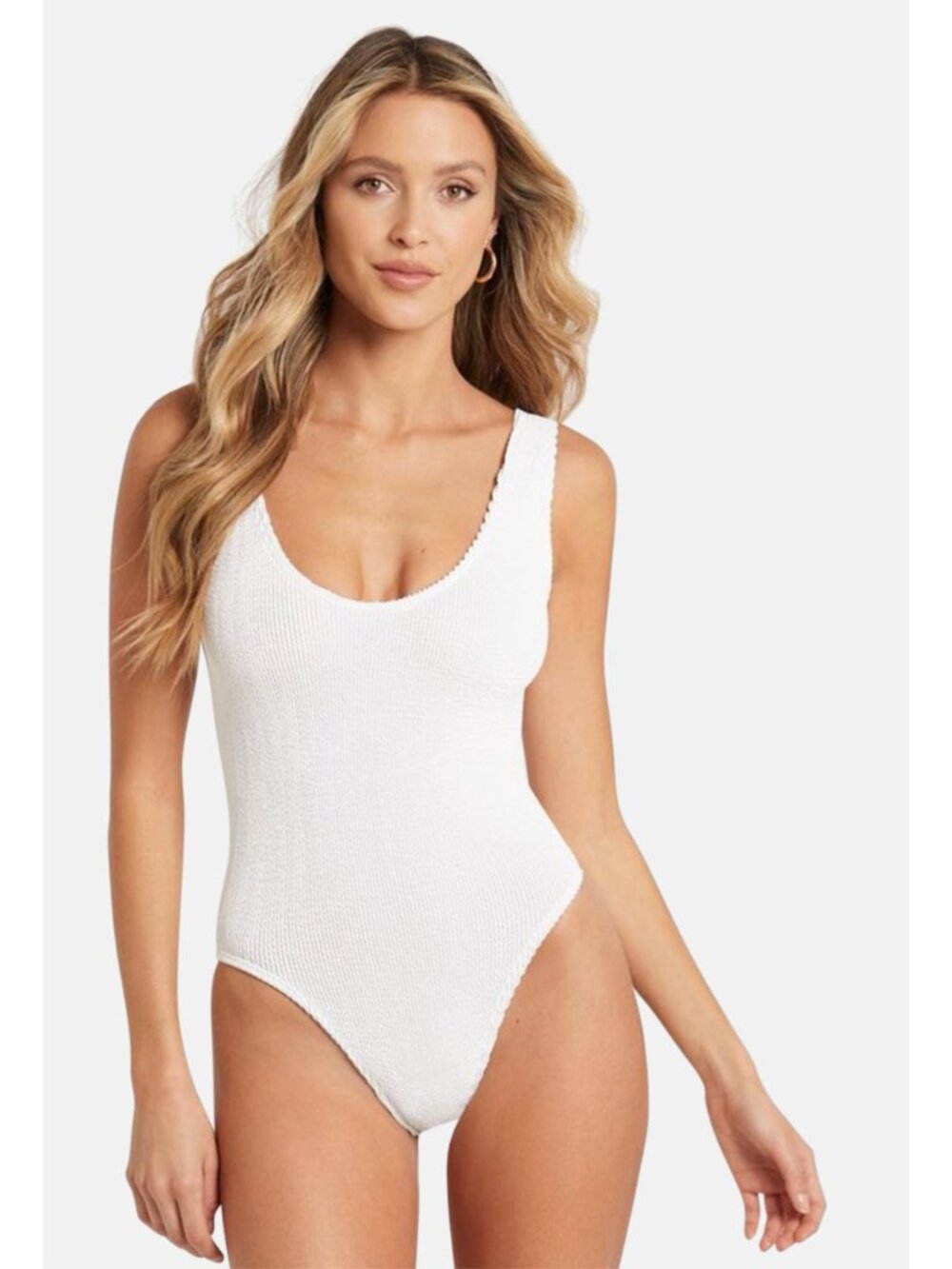 NWT Bond-Eye Mara One Piece Swimwear - Optic White ONE SIZE - NEW